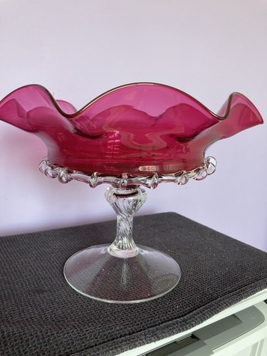 Large cranberry glass - large,