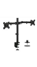 Dual Monitor Stand Adjustable Desk Mount Screen for Led LCD 13-27 in 