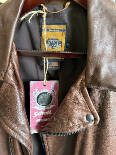 Schott perfecto 619 brown - perfecto,