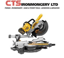 Double Bevel Slide Mitre Saw.  DeWalt DCS727T2-GB 54v 6.0Ah XR FLEXVOLT 250mm