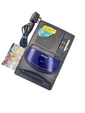 Philips AQ6455 Standard Compact Cassette Player Voice Recorder Dictaphone Grey