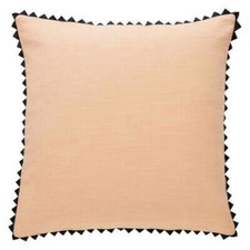 Habitat Perci Pink Triangle Edge Cotton Cushion 45 X 45cm Scatter Sofa 1789384