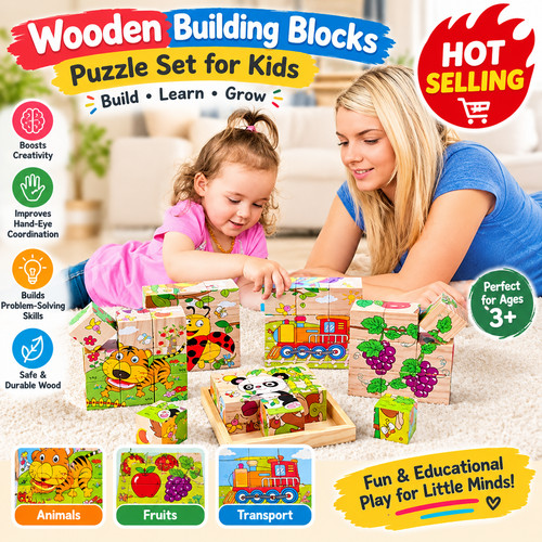 Baby wooden blocks - baby,