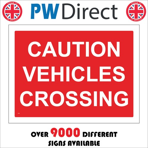 Sign caution vehicles - sign,