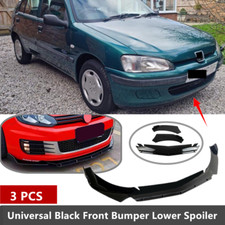 Fit For Peugeot 106 1996-2003 Front Bumper Lip Spoiler Splitter Universal Black