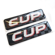 2x Cup Race Flag 3D Domed Gel
