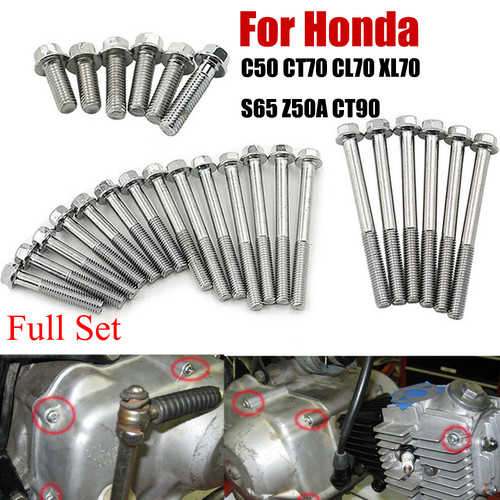 Engine side case screws bolts - case,