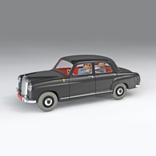 VOITURE TINTIN 1/24 MODEL CAR THE BLACK BORDURIAN MERCEDES 29943 BRAND NEW