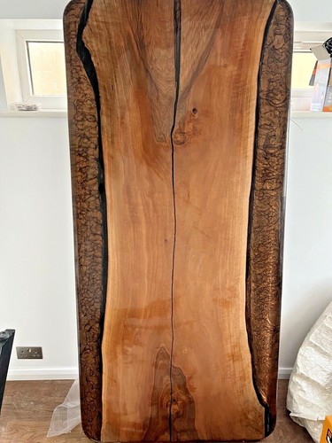 Walnut epoxy dining table 180 - epoxy,