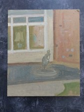 Fountain Study - Oil on Board