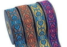 10m Jacquard Ribbon/Trim  25mm