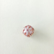 ROUND 14K Rose GOLD Pandora 2022 SPARKLING HERBARIUM CLUSTER