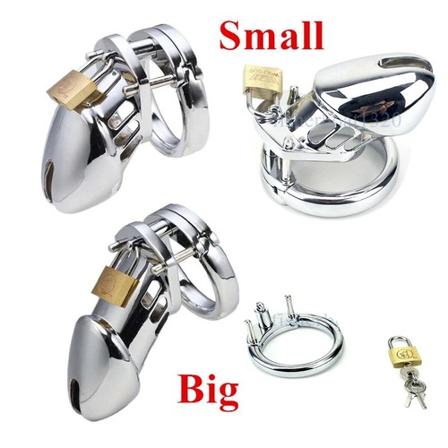 Metal plated male chastity - metal,