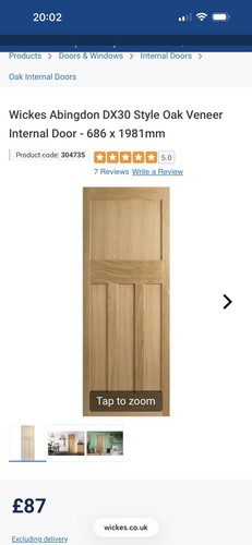 Brand new wickes abingdon oak - brand,
