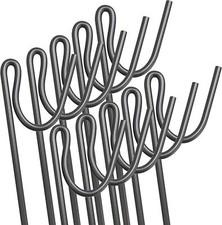 Strong Fencing Pins 10 Pack 1.15m x 8mm Steel Road Barrier Fence Stakes Signage