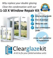 1-10 FAILED Double Glazing Window Repair kit Clears trapped Condensation