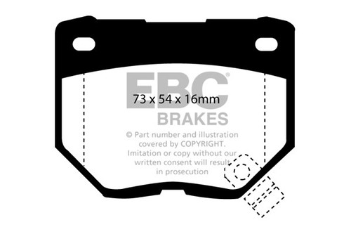 Ebc greenstuff rear - ebc, pads