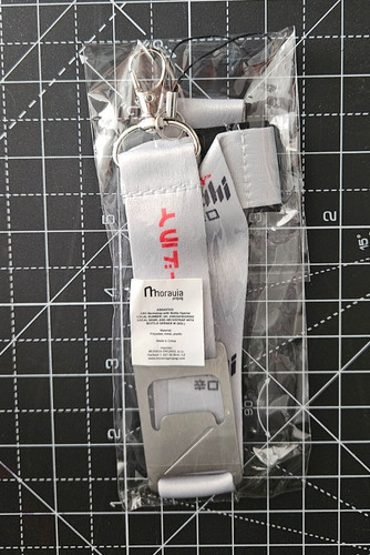 Asahi beer grey lanyard with - asahi,