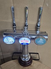 3 Way Beer Pump/ Beer Font / Pub / Bar/ Mancave/Shipyard/Hobgoblin/Green Mounta