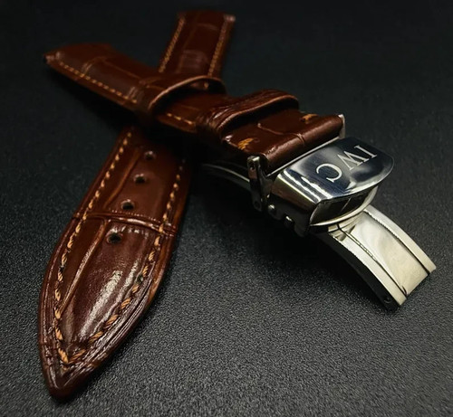 20mm brown leather - ,