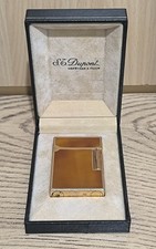 Vintage St Dupont  Lighter Ligne2.With original box. Gold Plated 