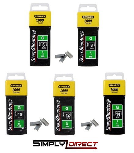 Stanley staples 6mm 8mm - 6mm, 10mm