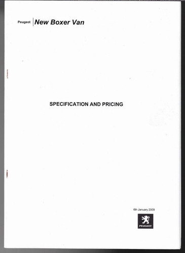 Peugeot boxer specifications - boxer,