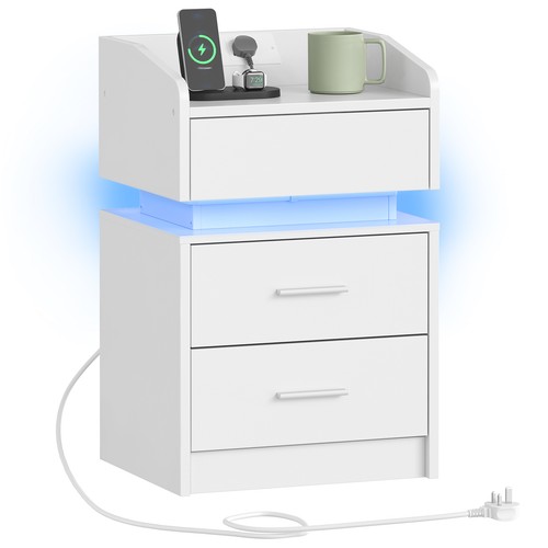 Hoobro bedside table end - bedside,