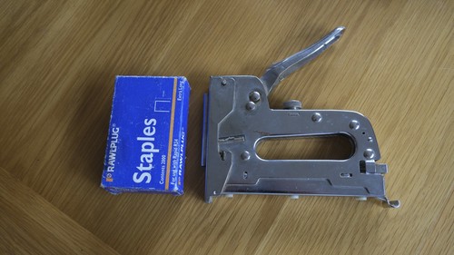 Staple gun with used box - , of