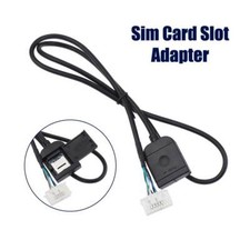 Universal Car Sim Card Slot Adapter For Radio Multimedia GPS Cable Connector 12V
