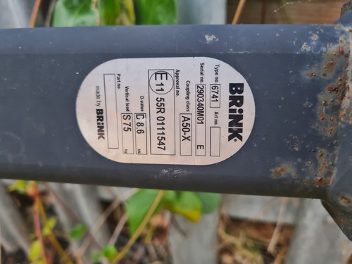 Brink towbar swan neck tow - neck, bar