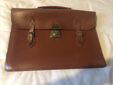 Unisex Vintage Leather Briefcase Satchel