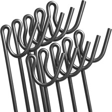 Fencing Pin 1.15M Long / 8Mm Thick Steel Fence Pin, Garden Metal Fence Stakes – 