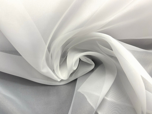 Loose linen plain white - white, voile