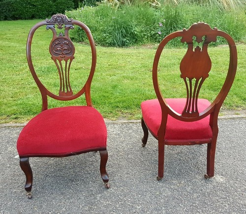 Attractive set mahogany - set, x2