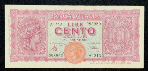 100 lire italy turrita - 100,