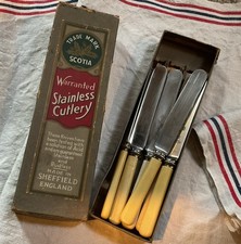 6 Vintage dinner Knives