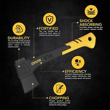 HAND AXE Hatchet FOR CAMPING HIKING   QUALITY  14" SMALL  Ergonomic Lightweight