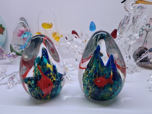 Vintage art glass aquarium - vintage,