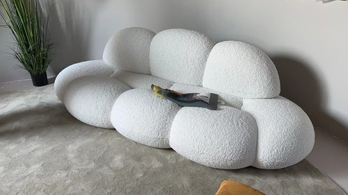Cloud white boucle 4 - cloud,