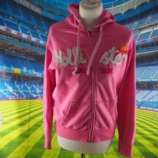 Hollister pink spell out logo