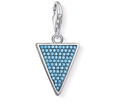 Thomas Sabo Graphic Triangle Turquoise Charm Pendant for bracelet RRP£39.99 New