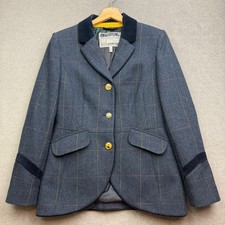 Joules Tweed Jacket UK 10 Herringbone Blazer Hacking Country Parade STOWFORD