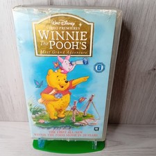 WINNIE THE POOHS MOST GRAND ADVENTURE VHS TAPE - RARE RETRO MOVIE