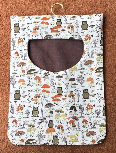 Fabric peg bag with - bag, wooden