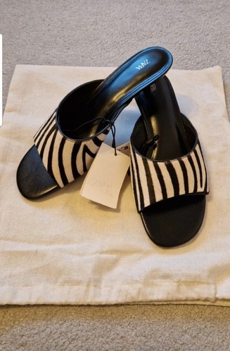 Zara kitten heel zebra print - kitten,
