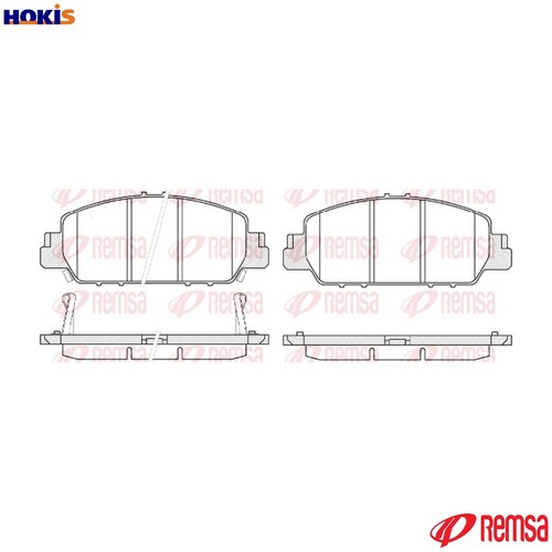Brake pad set disc - disc,