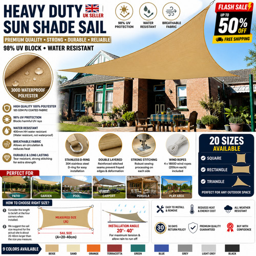 Heavy duty sun shade - duty,