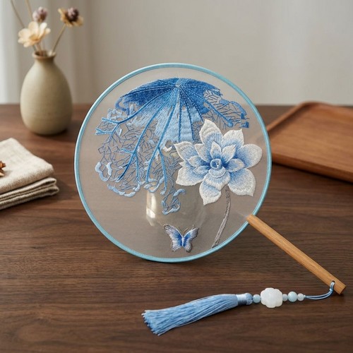 Chinese silk hand fan - chinese,