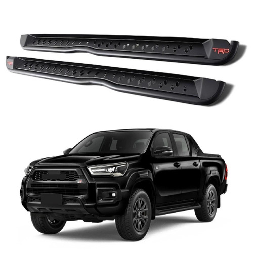 Heavy duty black side steps - duty,
